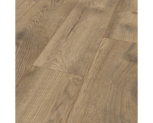 Close-up van laminaatvloer met houtlook.